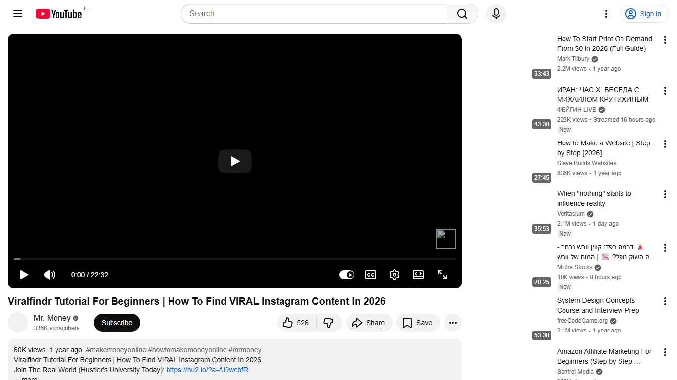 Viralfindr Tutorial For Beginners How To Find VIRAL Instagram Content In 2026 - YouTube